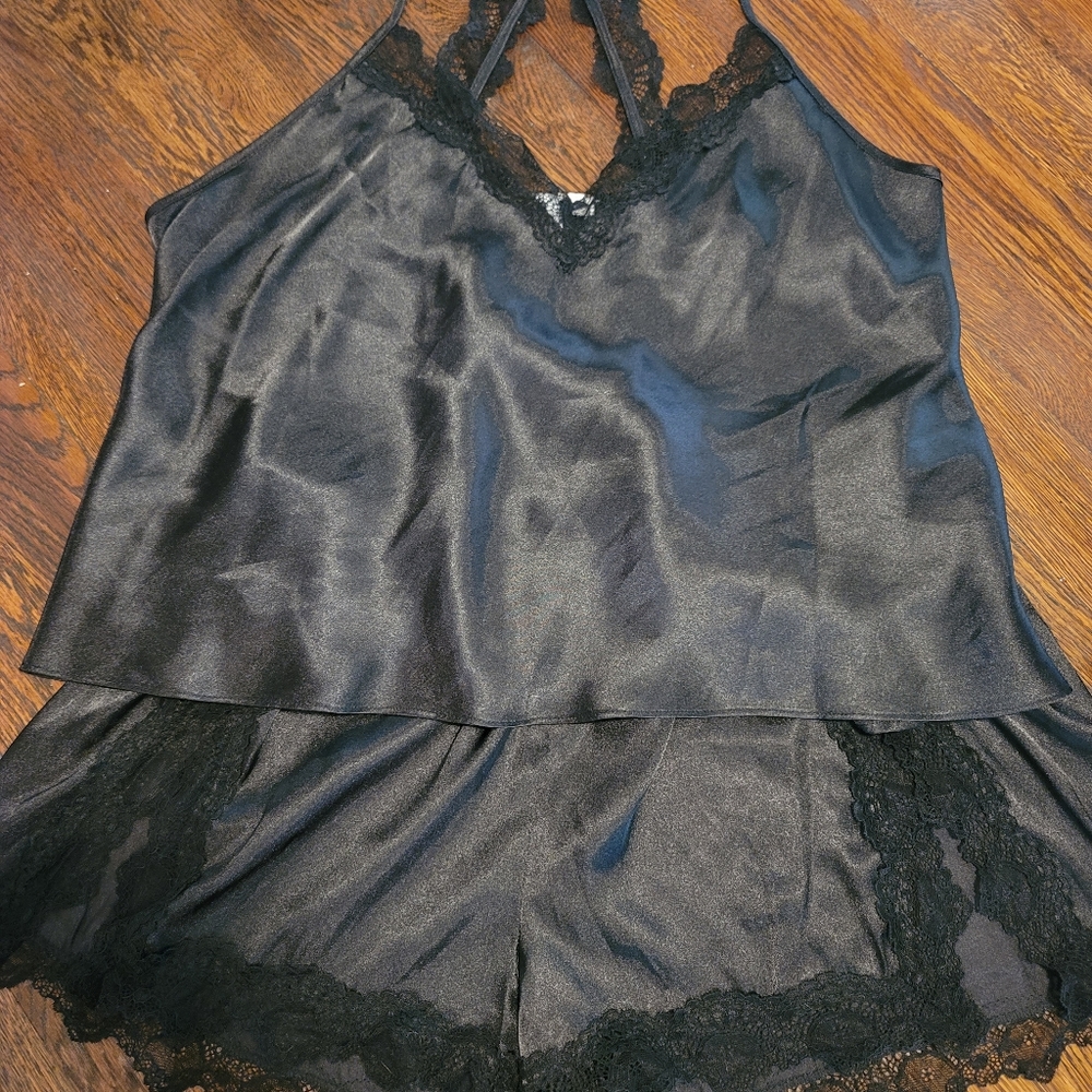 Womens Satin Sleep Set
